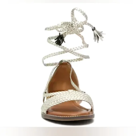 🐾🐾CROWN VINTAGE Preslen Gladiator Sandals in Gold Metallic