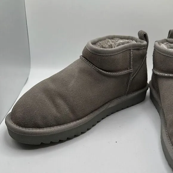 CUSHIONAIRE Women's pull on boot 8.5 GRAY