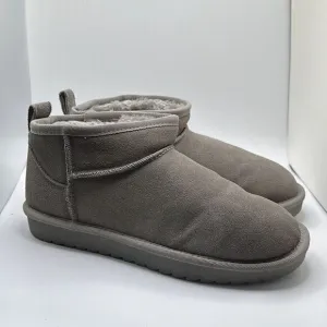 CUSHIONAIRE Women's pull on boot 8.5 GRAY