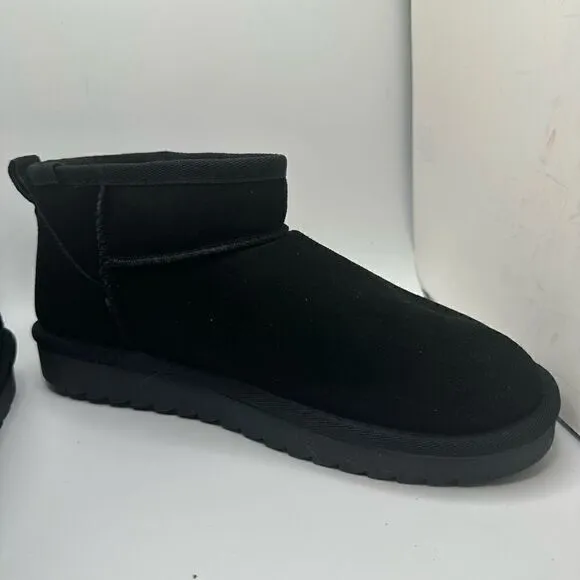 CUSHIONAIRE Women's pull on boot 9 BLACK