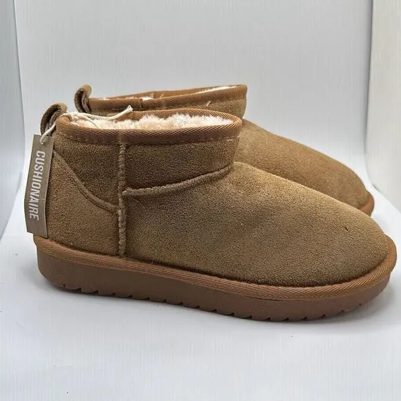 CUSHIONAIRE Women's pull on boot 6 CHESTNUT