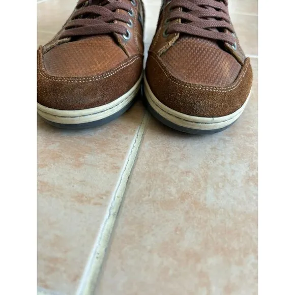 Cycleur‎ de luxe brown Leather sneakers men size 40