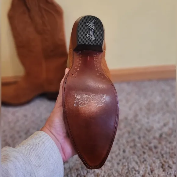Dan Post Boots Women’s Size 9 Cowboy Western Leather Suede Brown Country Rustic