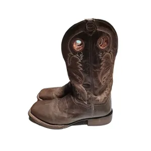 Dan Post Men's Abram Cowboy Boots DP4562 - Brown Leather - Size 9.5