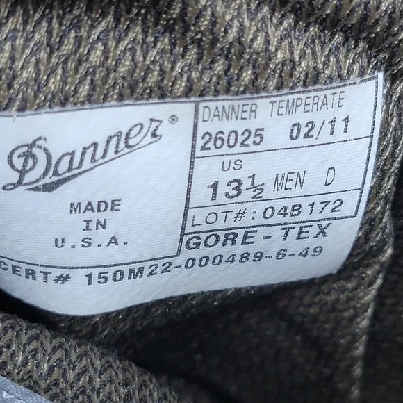 DANNER 8&quot; Mojave Gore Tex Men's Size 13.5 Made In USA GTX Boots 26025 Pre-owned