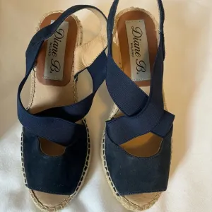 Diana B. Milano Blue Espadrille Sandals