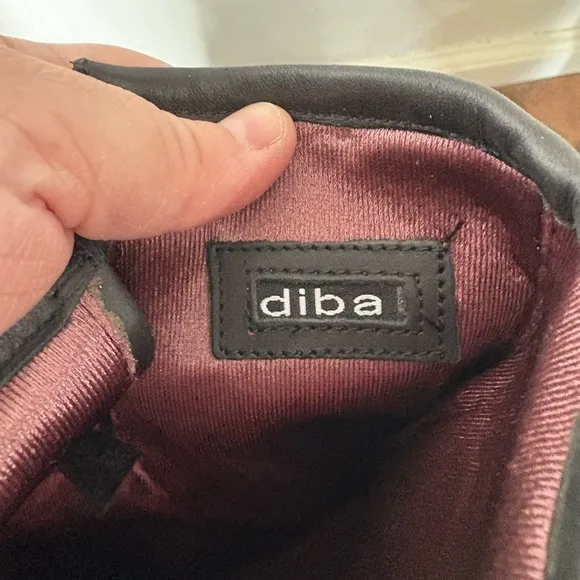 Diba Black Leather Pull-On Boots | US Size 7.5