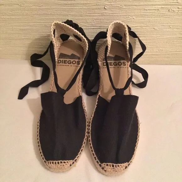 Diegos® Authentic black Carmen high wedge espadrilles | Hand made in Spain