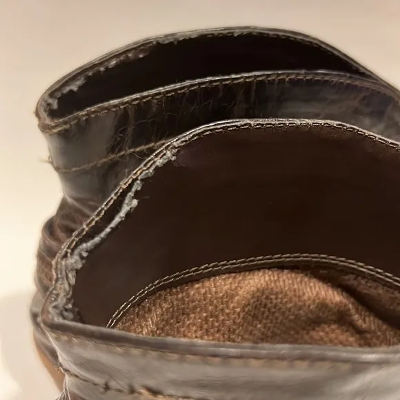 Dingo Brown Leather Boots 7M Pull On