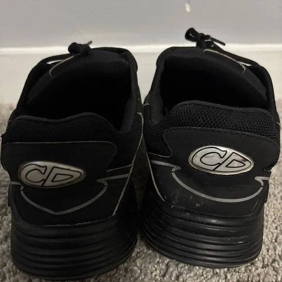 Dior Black Sneakers with Cushioned Sole and Breathable Design