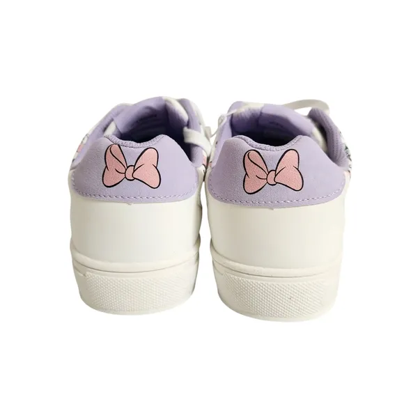 Disney Minnie Mouse White and Purple Sneakers with Chunky Platform Sole Size 7