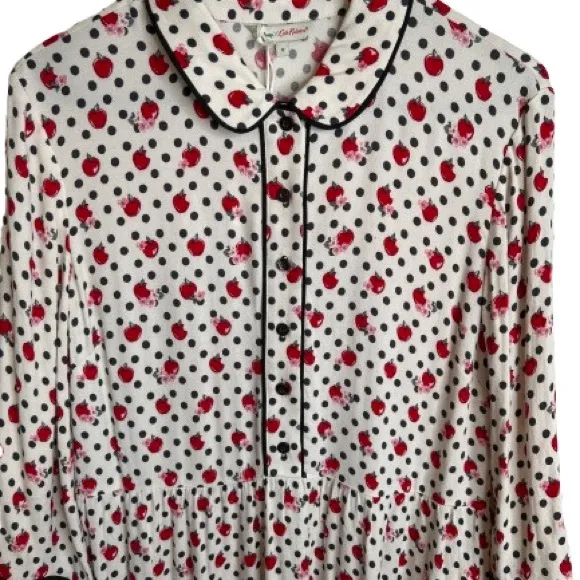 Disney x Cath Kidston Snow White Apple Polka Dot Dress NWT Size 12