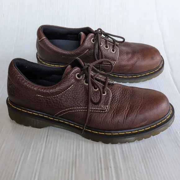 DOC MARTENS Boston men's brown leather oxford loafers