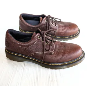 DOC MARTENS Boston men's brown leather oxford loafers