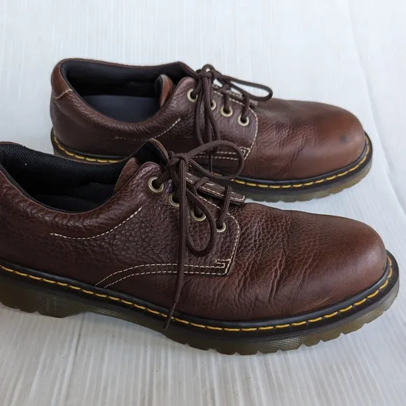 DOC MARTENS Boston men's brown leather oxford loafers