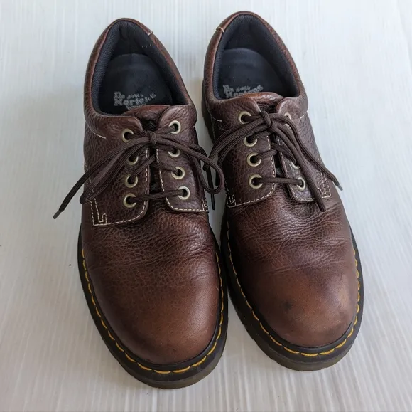 DOC MARTENS Boston men's brown leather oxford loafers