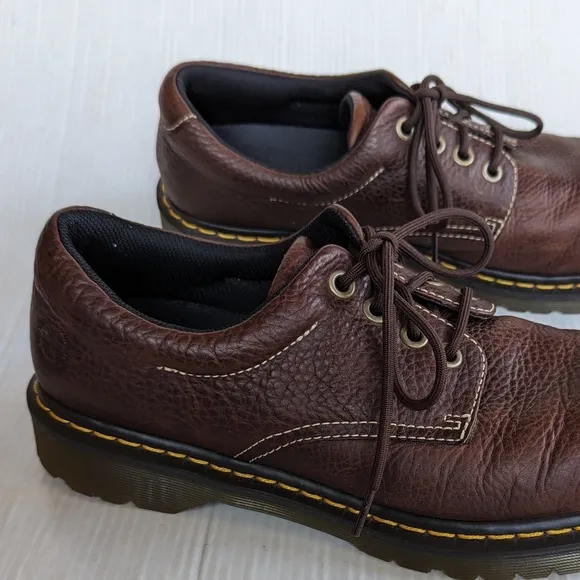 DOC MARTENS Boston men's brown leather oxford loafers