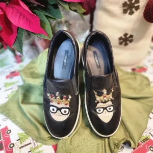 Dolce &amp; Gabbana Black Sneakers Men's size   8