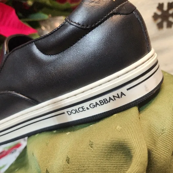 Dolce &amp; Gabbana Black Sneakers Men's size   8