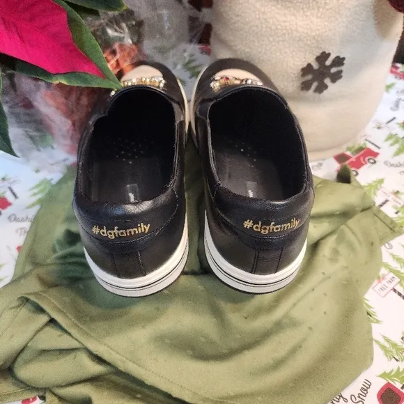 Dolce &amp; Gabbana Black Sneakers Men's size   8