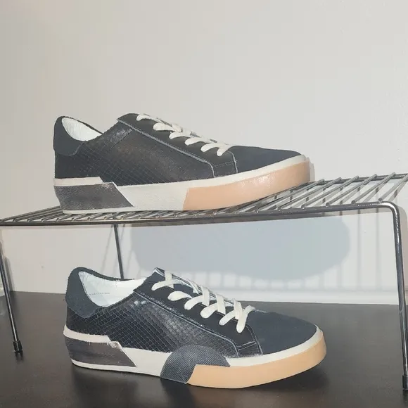 Dolce Vita Black and White Sneakers with Modern Design