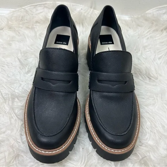 Dolce Vita Loafers Hogan Heels in black Stella size: 9.5