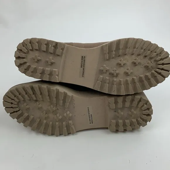 DOLCE VITA Rielle Suede leather Boots Tan Size 8.5 Wedge Pull on Booties