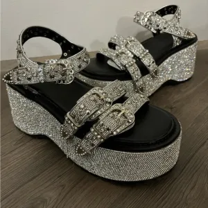 Dolls Kill / Club Exx Radiant Western Platform Sandals