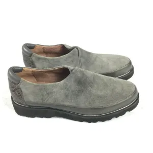 Donald J Pliner Carly Loafers Calf Leather Gray Asphalt Slip On Shoes