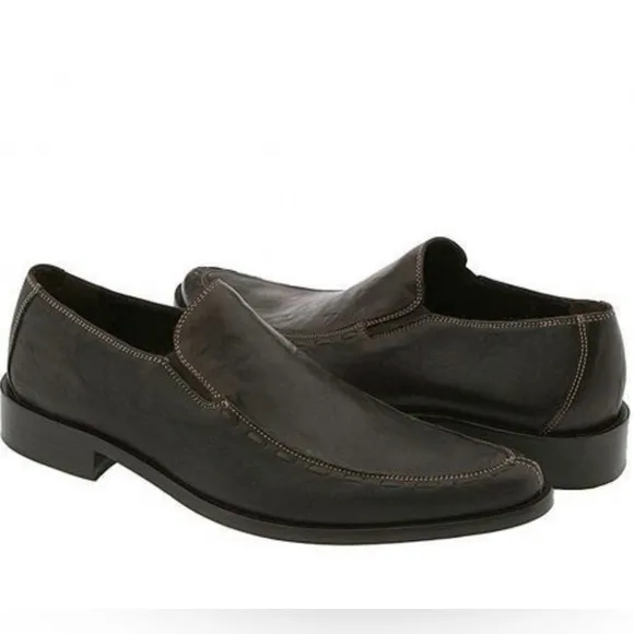 Donald J. Pliner JADOR LOAFER Slip-On with Polished Finish EUC Men Size 10.5M