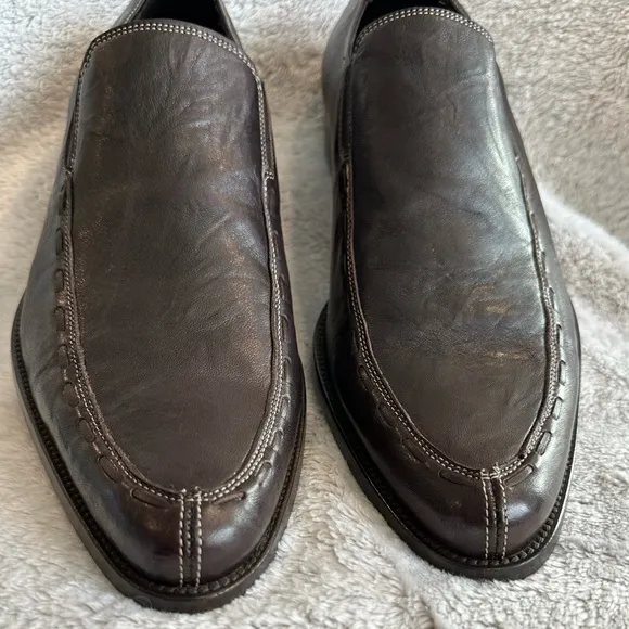 Donald J. Pliner JADOR LOAFER Slip-On with Polished Finish EUC Men Size 10.5M