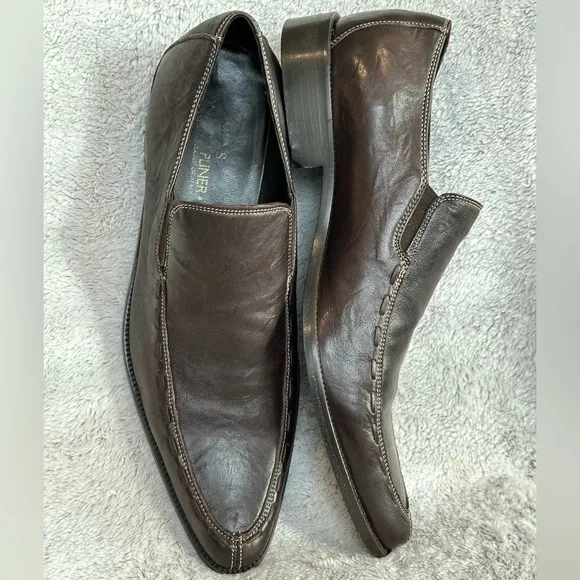 Donald J. Pliner JADOR LOAFER Slip-On with Polished Finish EUC Men Size 10.5M