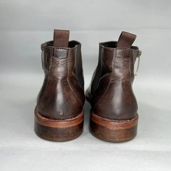 Donald J. Pliner Men's Size 12 Zeus Brown Leather Chelsea Boots