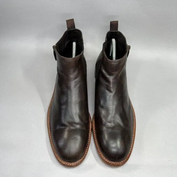 Donald J. Pliner Men's Size 12 Zeus Brown Leather Chelsea Boots