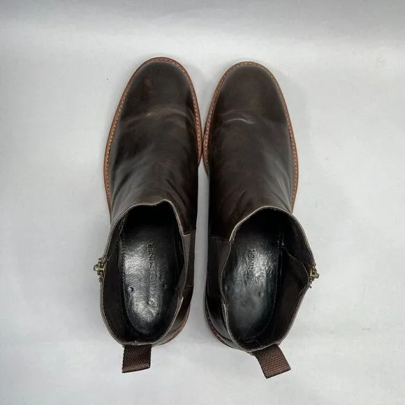 Donald J. Pliner Men's Size 12 Zeus Brown Leather Chelsea Boots
