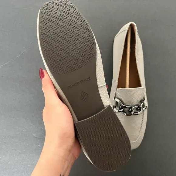 Donald Pliner Bethany Chain Leather Loafers