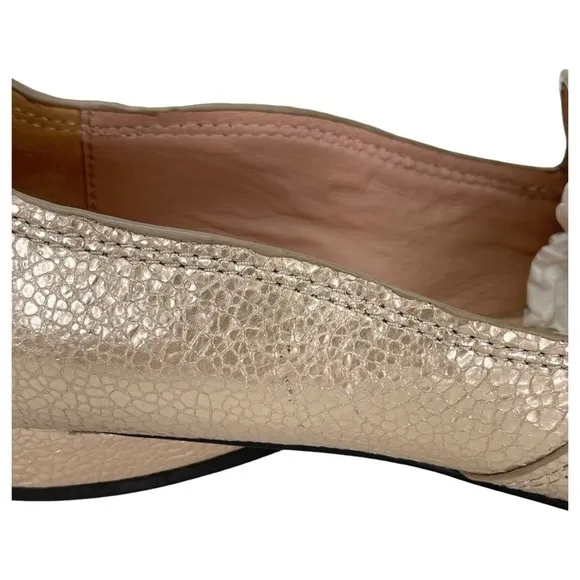 Donald Pliner Icon Rose Gold Metallic Leather Womens Loafer 6M