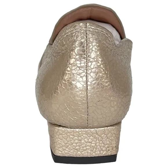 Donald Pliner Icon Rose Gold Metallic Leather Womens Loafer 6M
