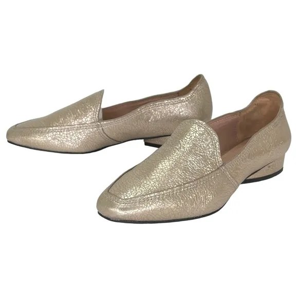 Donald Pliner Icon Rose Gold Metallic Leather Womens Loafer 6M