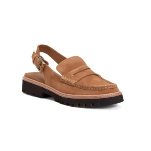 DONALD PLINER Saddle Suede Halie Slingback Loafers