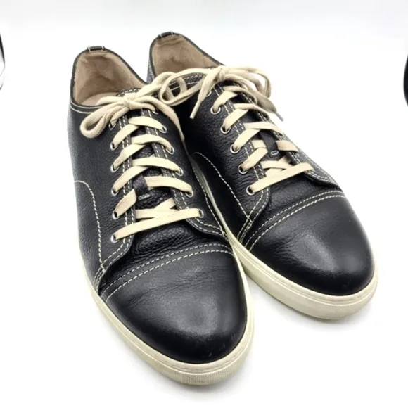 Dooney &amp; Bourke Lewis Shoes Leather Lace Up Black Henrys