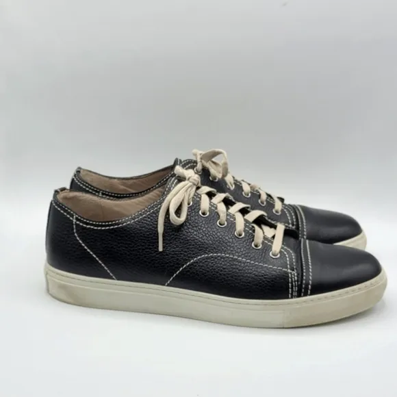 Dooney &amp; Bourke Lewis Shoes Leather Lace Up Black Henrys