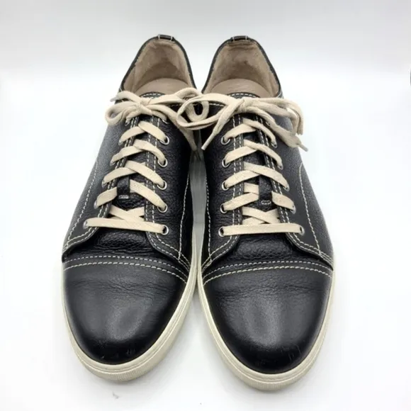 Dooney &amp; Bourke Lewis Shoes Leather Lace Up Black Henrys
