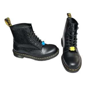 Dr. Martens 1460 Keith Haring 8-Eye Boots Black Leather US Men's 8 Womens 9 RARE