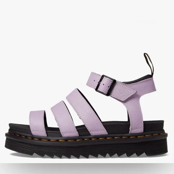 DR MARTENS BLAIRE WOMEN'S PISA LEATHER STRAP SANDALS SIZE 8