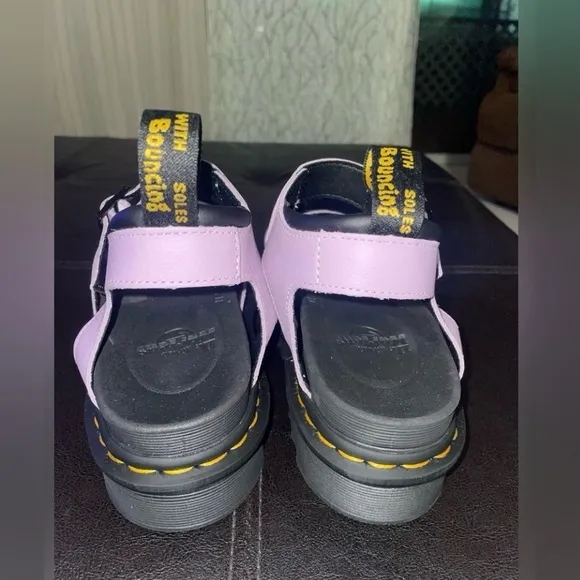 DR MARTENS BLAIRE WOMEN'S PISA LEATHER STRAP SANDALS SIZE 8