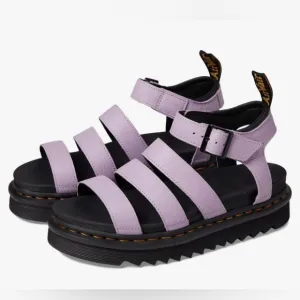 DR MARTENS BLAIRE WOMEN'S PISA LEATHER STRAP SANDALS SIZE 8