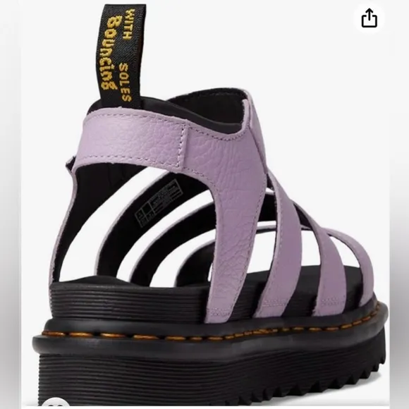 DR MARTENS BLAIRE WOMEN'S PISA LEATHER STRAP SANDALS SIZE 8