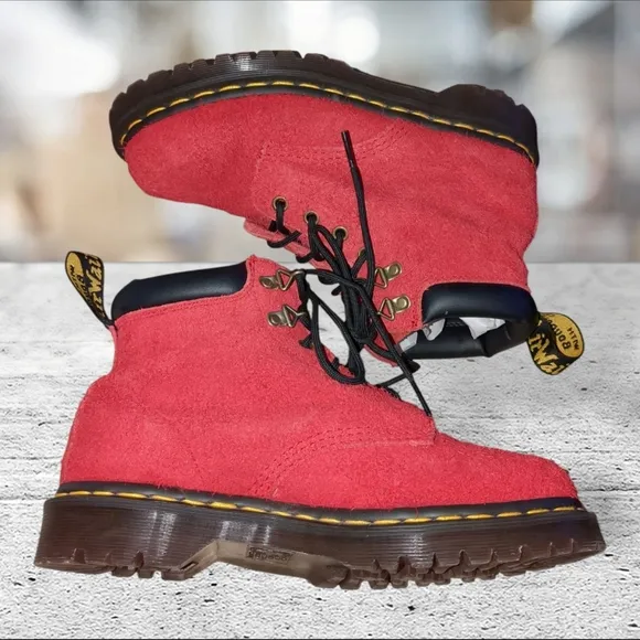 Dr. Martens docs Dm's 939 red ben suede hiker size 9L 8M
