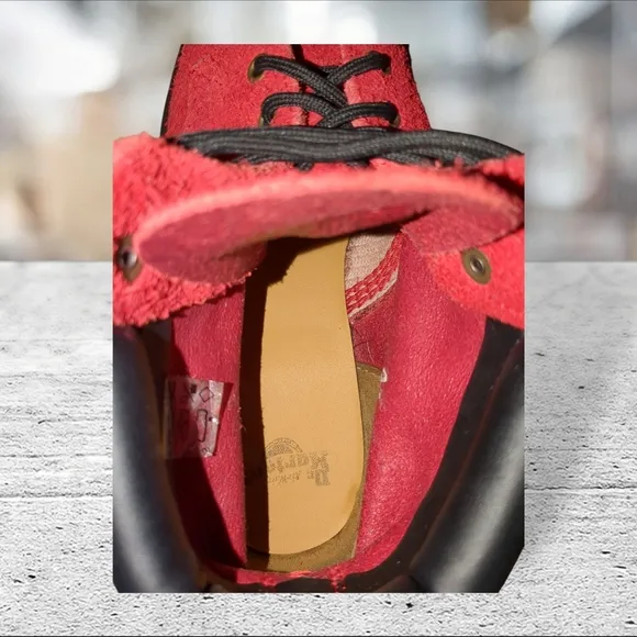 Dr. Martens docs Dm's 939 red ben suede hiker size 9L 8M